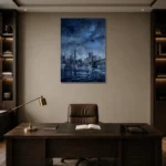 Premium Wall Art Dikey Html Edition – CINEMATICNW2063 displayed in a contemporary gallery-inspired room