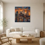 Premium Wall Art Kare Html Edition – CINEMATICNW2064 styled in a refined neutral interior
