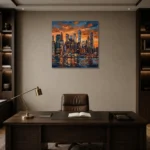 Premium Wall Art Kare Html Edition – CINEMATICNW2064 displayed in a contemporary gallery-inspired room
