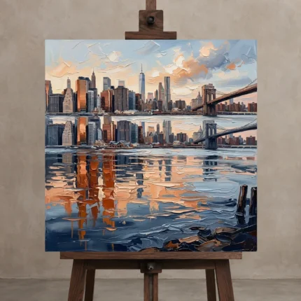 Premium Wall Art Kare Html Edition – CINEMATICNW2066 displayed on a studio easel
