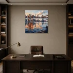 Premium Wall Art Kare Html Edition – CINEMATICNW2066 displayed in a contemporary gallery-inspired room