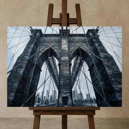 Premium Wall Art Yatay Html Edition – CINEMATICNW2068 displayed on a studio easel
