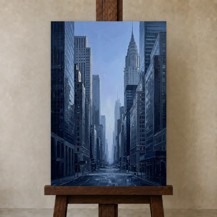 Premium Wall Art Dikey Html Edition – CINEMATICNW2070 displayed on a studio easel
