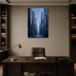 Premium Wall Art Dikey Html Edition – CINEMATICNW2070 displayed in a contemporary gallery-inspired room