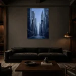 Premium Wall Art Dikey Html Edition – CINEMATICNW2070 shown in a warm modern interior