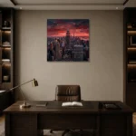 Premium Wall Art Kare Html Edition – CINEMATICNW2073 displayed in a contemporary gallery-inspired room