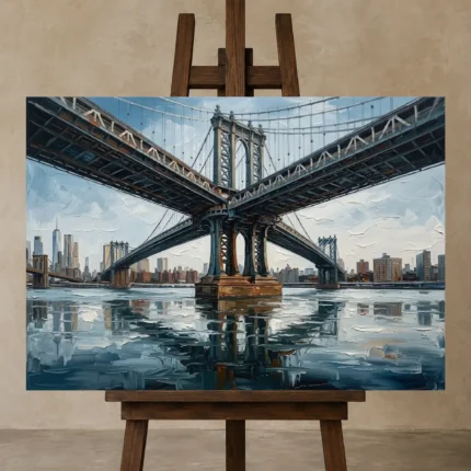 Premium Wall Art Yatay Html Edition – CINEMATICNW2078 displayed on a studio easel