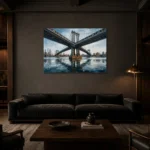 Premium Wall Art Yatay Html Edition – CINEMATICNW2078 shown in a warm modern interior