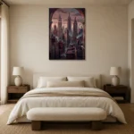 Premium Wall Art Dikey Html Edition – CINEMATICNW2080 showcased in an elegant minimalist interior