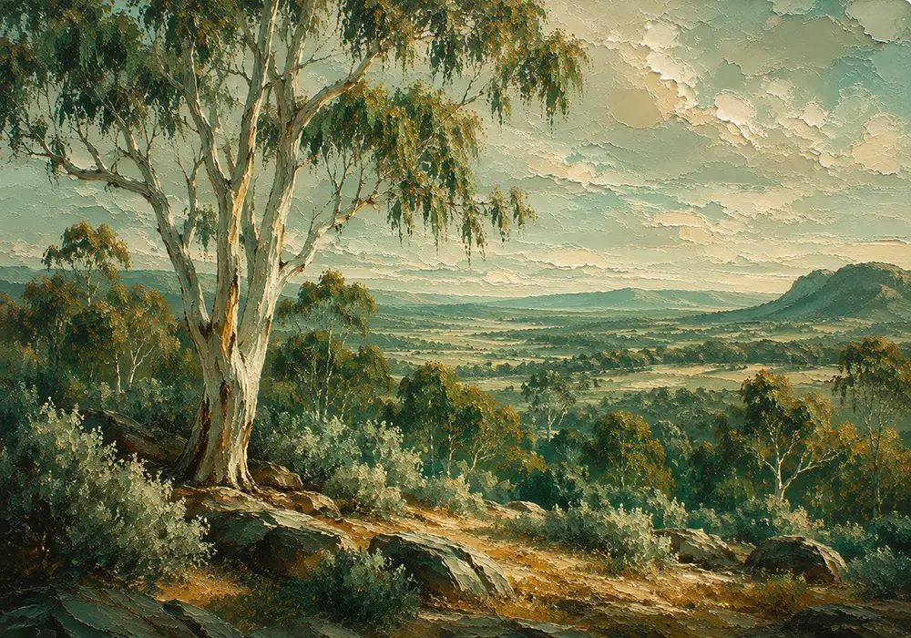 Eucalyptus Horizon Eucalyptus Wall Art Eucalyptus Sage Art Print