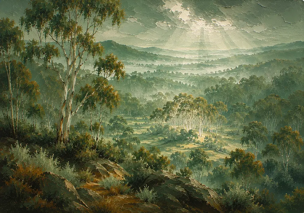 Eucalyptus Chronicle Eucalyptus Wall Art Eucalyptus Sage Art Print