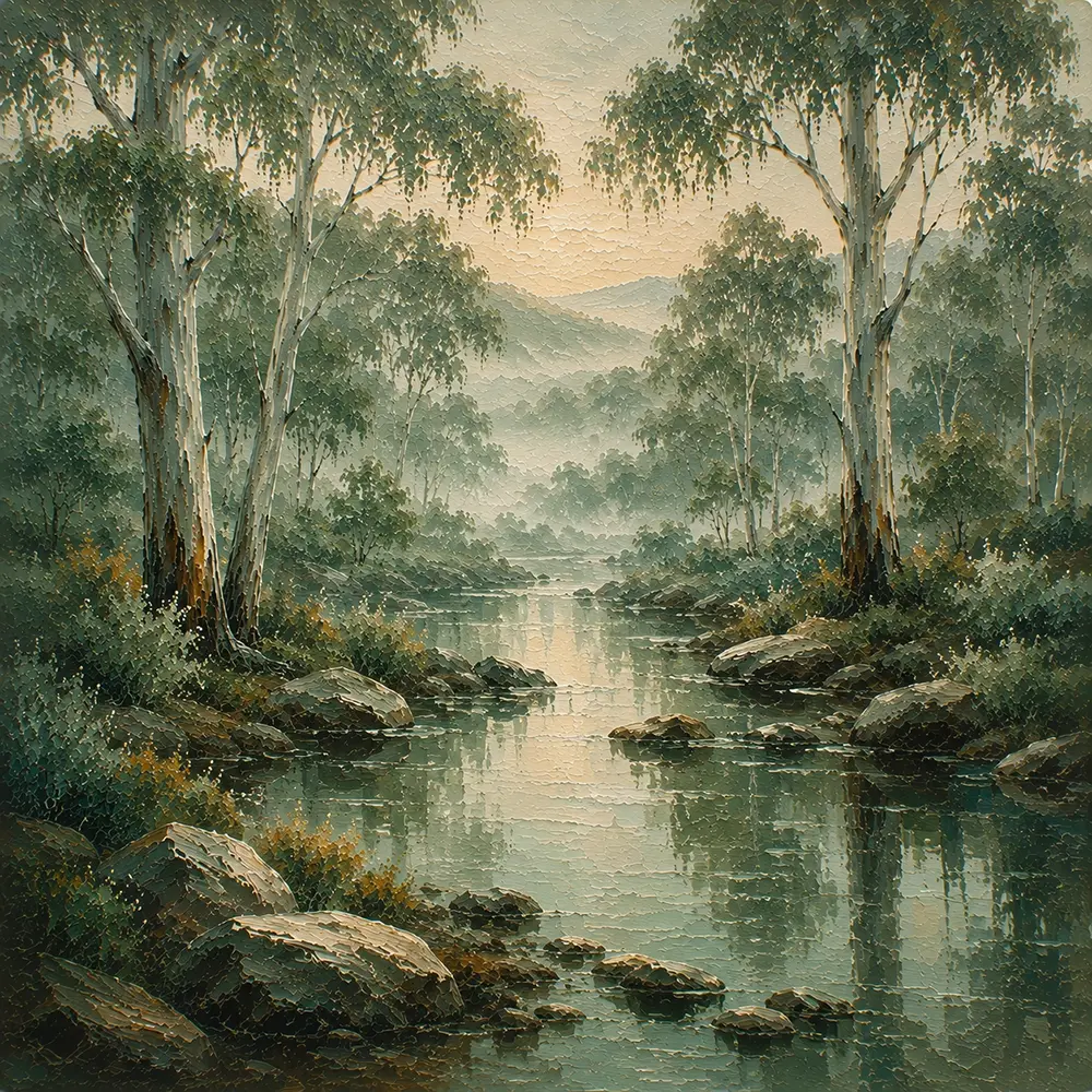 Eucalyptus Stillness Eucalyptus Wall Art Eucalyptus Sage Art Print