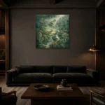 Premium Wall Art Kare Html Edition – CP-AU-ES-S-003 shown in a warm modern interior