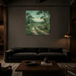 Premium Wall Art Kare Html Edition – CP-AU-ES-S-004 shown in a warm modern interior