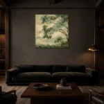 Premium Wall Art Kare Html Edition – CP-AU-ES-S-005 shown in a warm modern interior