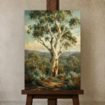 Premium Wall Art Dikey Html Edition – CP-AU-ES-V-001 displayed on a studio easel