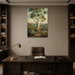 Premium Wall Art Dikey Html Edition – CP-AU-ES-V-001 displayed in a contemporary gallery-inspired room