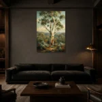Premium Wall Art Dikey Html Edition – CP-AU-ES-V-001 shown in a warm modern interior