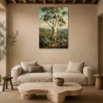 Premium Wall Art Dikey Html Edition – CP-AU-ES-V-001 presented in a sophisticated home setting