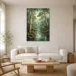 Premium Wall Art Dikey Html Edition – CP-AU-ES-V-002 styled in a refined neutral interior