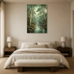 Premium Wall Art Dikey Html Edition – CP-AU-ES-V-002 showcased in an elegant minimalist interior