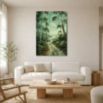 Premium Wall Art Dikey Html Edition – CP-AU-ES-V-004 styled in a refined neutral interior