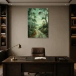 Premium Wall Art Dikey Html Edition – CP-AU-ES-V-004 displayed in a contemporary gallery-inspired room