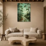 Premium Wall Art Dikey Html Edition – CP-AU-ES-V-004 presented in a sophisticated home setting