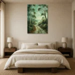Premium Wall Art Dikey Html Edition – CP-AU-ES-V-004 showcased in an elegant minimalist interior