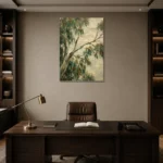 Premium Wall Art Dikey Html Edition – CP-AU-ES-V-005 displayed in a contemporary gallery-inspired room