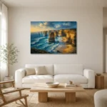 Premium Wall Art Yatay Html Edition – CP-AU-GOR-H-001 styled in a refined neutral interior