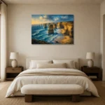 Premium Wall Art Yatay Html Edition – CP-AU-GOR-H-001 showcased in an elegant minimalist interior