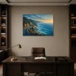 Premium Wall Art Yatay Html Edition – CP-AU-GOR-H-002 displayed in a contemporary gallery-inspired room