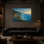 Premium Wall Art Yatay Html Edition – CP-AU-GOR-H-002 shown in a warm modern interior