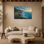 Premium Wall Art Yatay Html Edition – CP-AU-GOR-H-002 presented in a sophisticated home setting