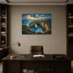 Premium Wall Art Yatay Html Edition – CP-AU-GOR-H-003 displayed in a contemporary gallery-inspired room
