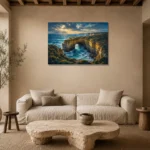 Premium Wall Art Yatay Html Edition – CP-AU-GOR-H-003 presented in a sophisticated home setting