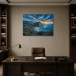 Premium Wall Art Yatay Html Edition – CP-AU-GOR-H-004 displayed in a contemporary gallery-inspired room