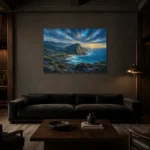 Premium Wall Art Yatay Html Edition – CP-AU-GOR-H-004 shown in a warm modern interior