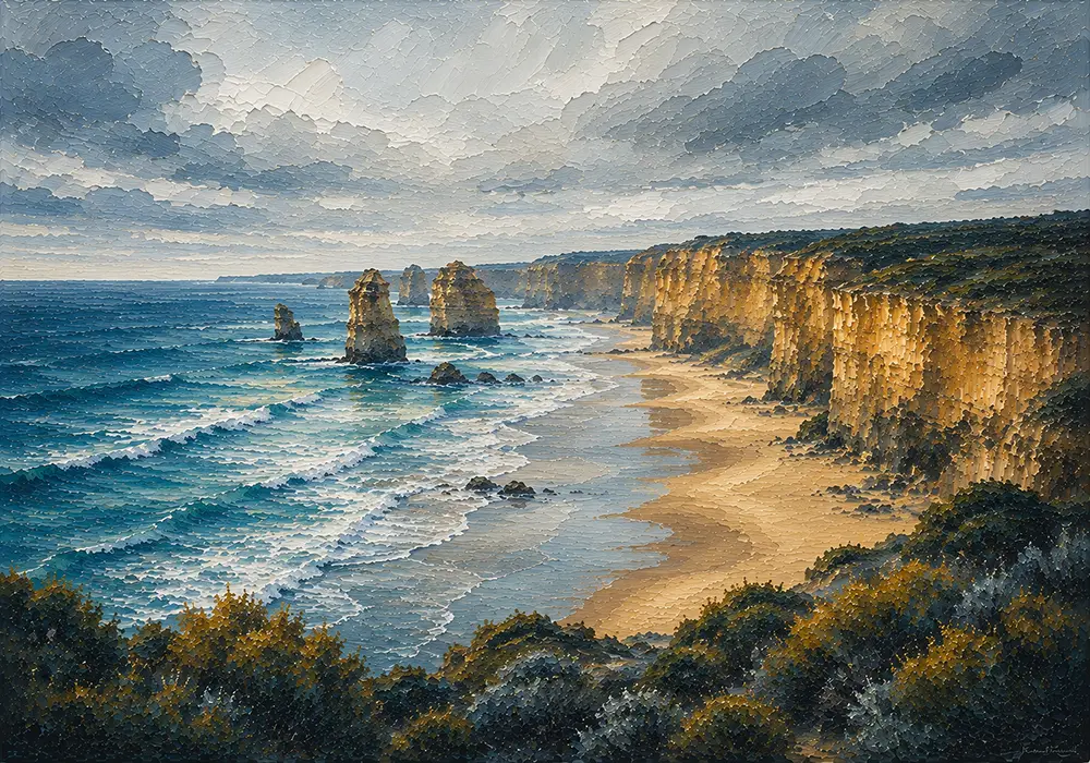 Southern Expanse Great Ocean Road Wall Art Ocean Road Art Print