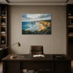 Premium Wall Art Yatay Html Edition – CP-AU-GOR-H-005 displayed in a contemporary gallery-inspired room