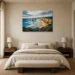 Premium Wall Art Yatay Html Edition – CP-AU-GOR-H-005 showcased in an elegant minimalist interior