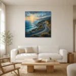 Premium Wall Art Kare Html Edition – CP-AU-GOR-S-002 styled in a refined neutral interior