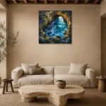 Premium Wall Art Kare Html Edition – CP-AU-GOR-S-003 presented in a sophisticated home setting
