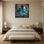 Premium Wall Art Kare Html Edition – CP-AU-GOR-S-003 showcased in an elegant minimalist interior