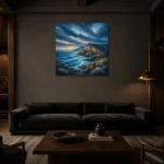 Premium Wall Art Kare Html Edition – CP-AU-GOR-S-004 shown in a warm modern interior