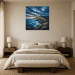 Premium Wall Art Kare Html Edition – CP-AU-GOR-S-004 showcased in an elegant minimalist interior