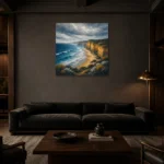 Premium Wall Art Kare Html Edition – CP-AU-GOR-S-005 shown in a warm modern interior