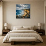 Premium Wall Art Kare Html Edition – CP-AU-GOR-S-005 showcased in an elegant minimalist interior