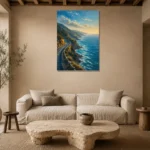 Premium Wall Art Dikey Html Edition – CP-AU-GOR-V-002 presented in a sophisticated home setting